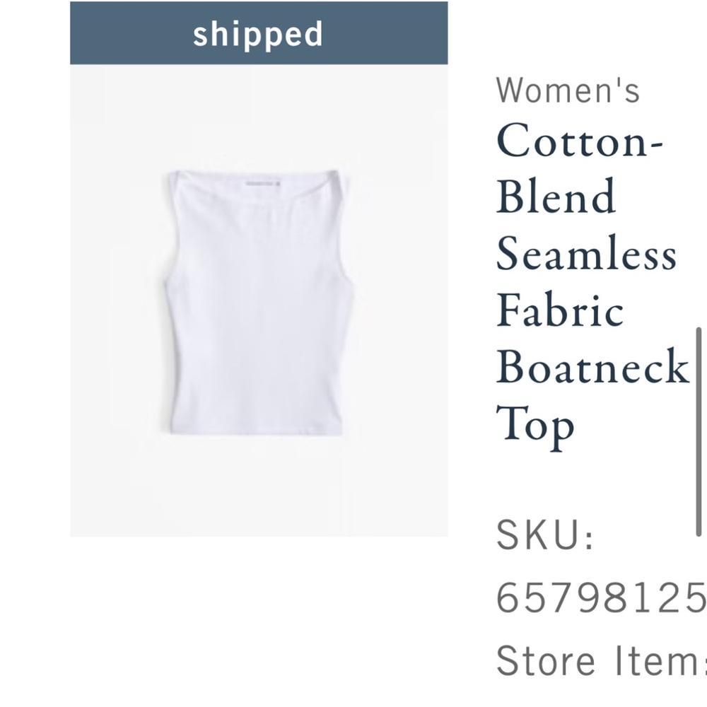 Abercrombie Boat Neck top